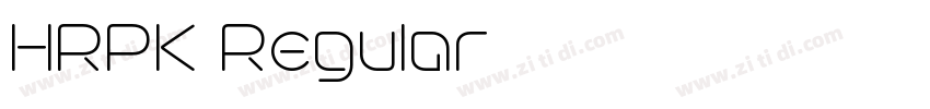 HRPK Regular字体转换 HRPK Regular字体转换